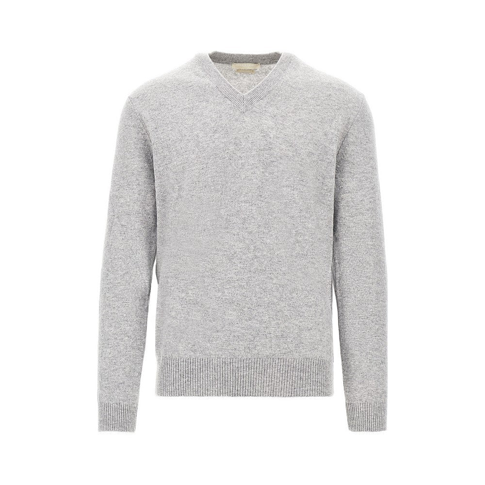 Pullover in cachemire con scollo a V