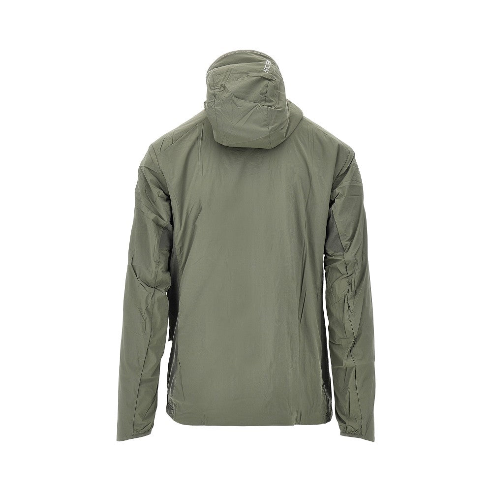 'Atom' hooded water-repellent jacket