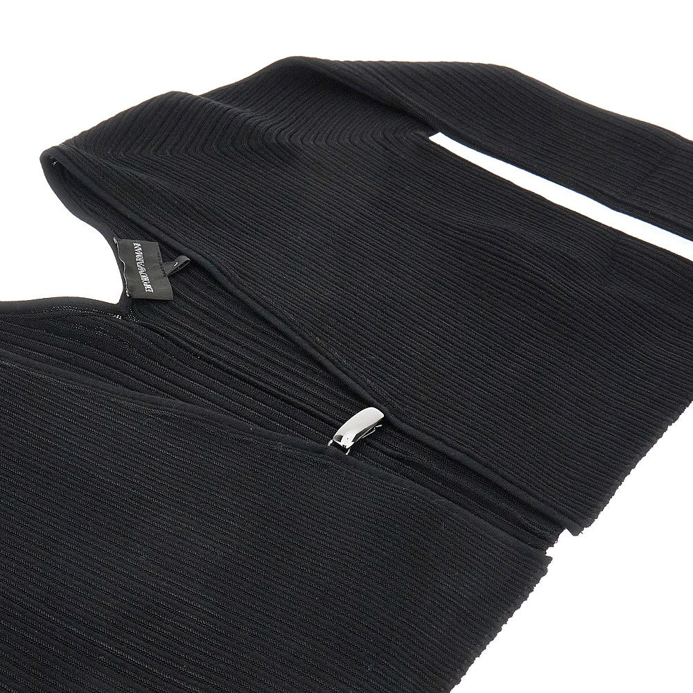 Cardigan cropped in misto viscosa