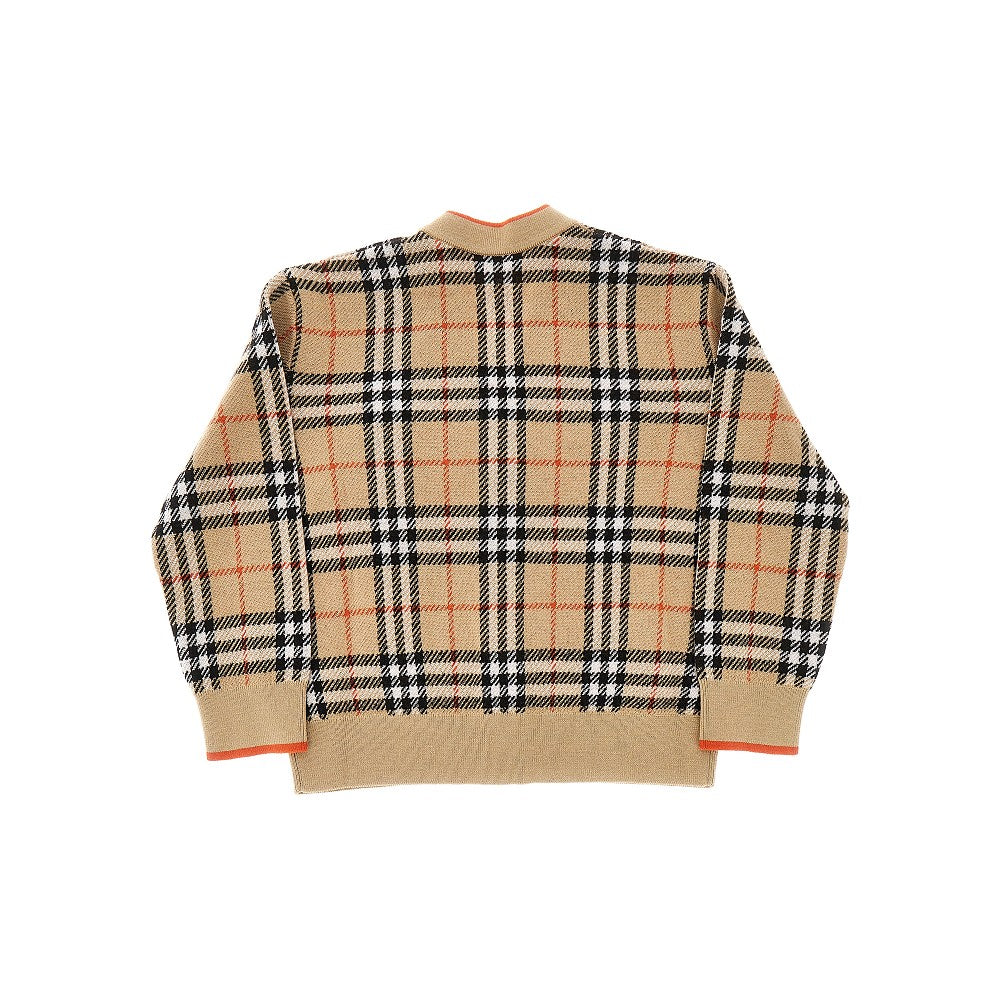 Cardigan in lana Check