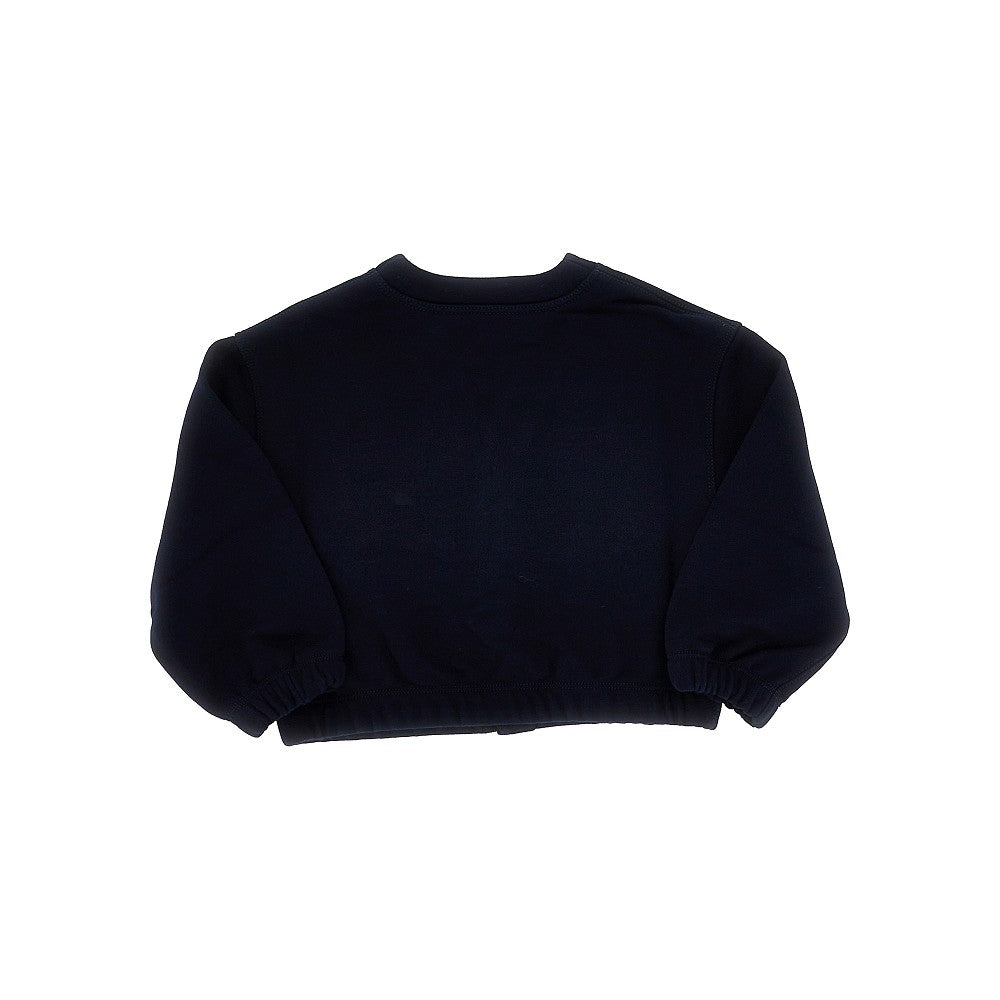 Cardigan in felpa con dettaglio Web