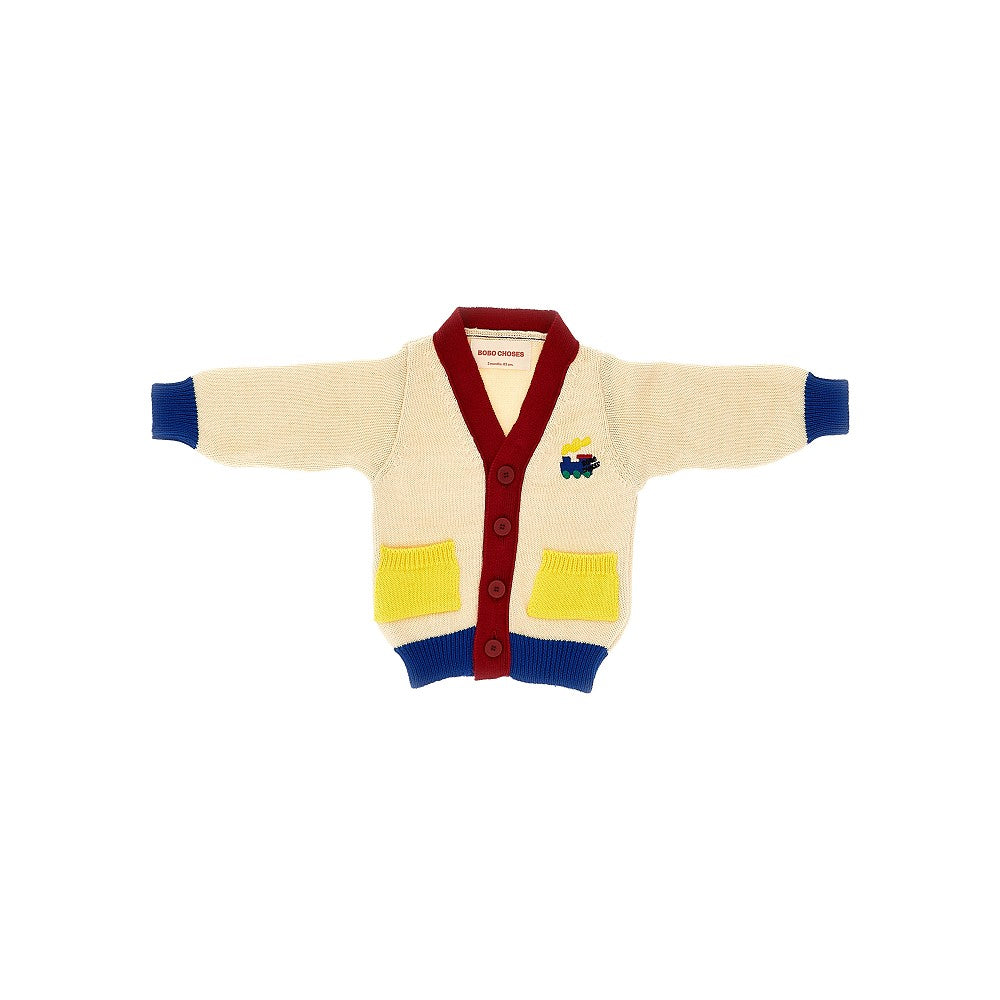'Bobo Choo Choo' color block cardigan
