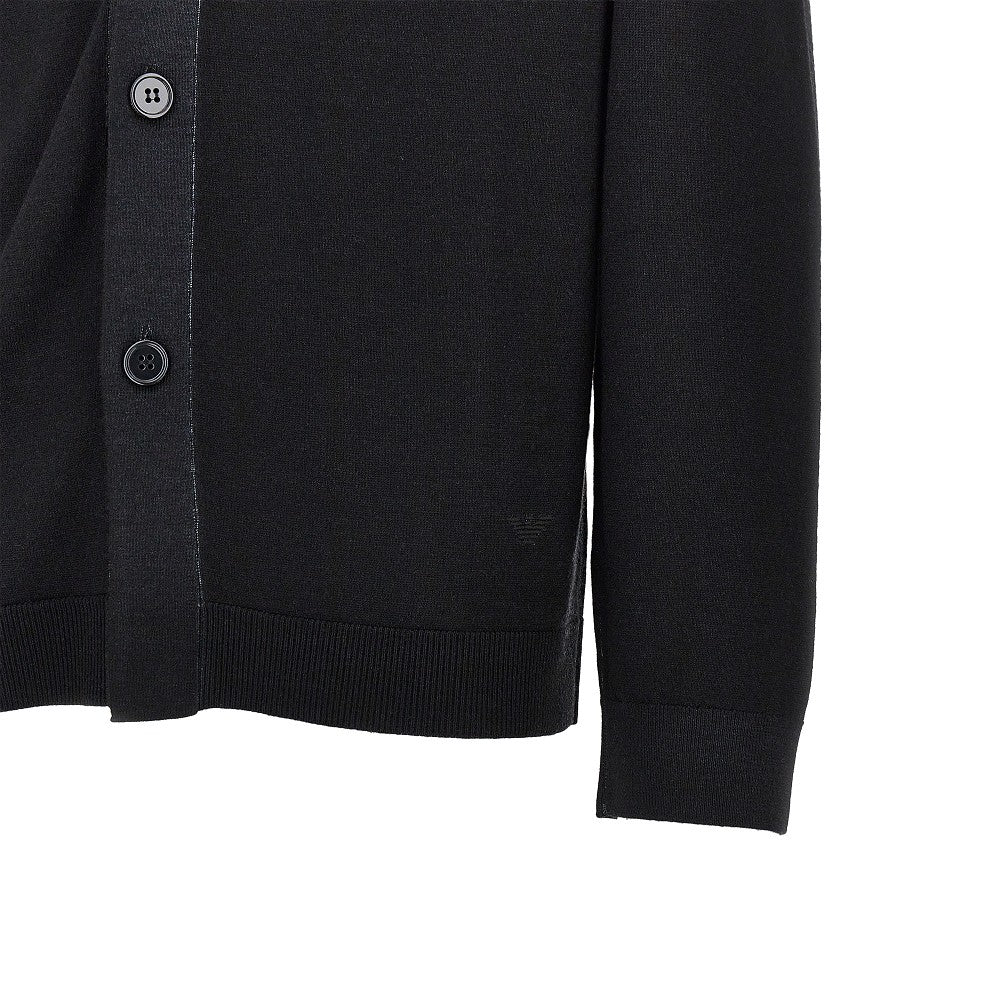 Virgin wool knitting cardigan