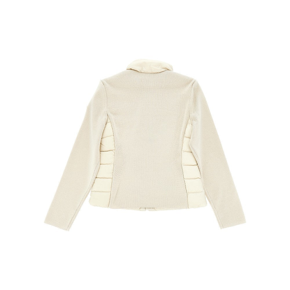 Cardigan in nylon e maglia stretch