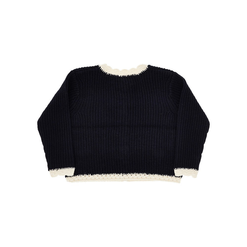 Cardigan in lana e cotone 'Marlys' - KIDS