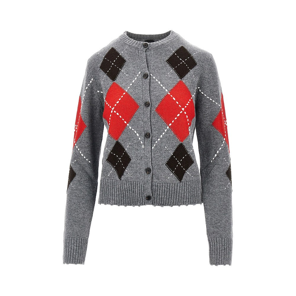 Cardigan in maglia di lana e cachemire
