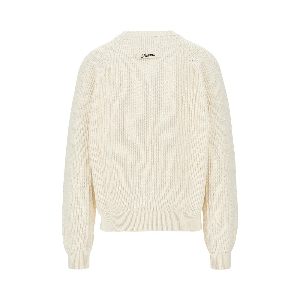 'Campus' cotton cardigan