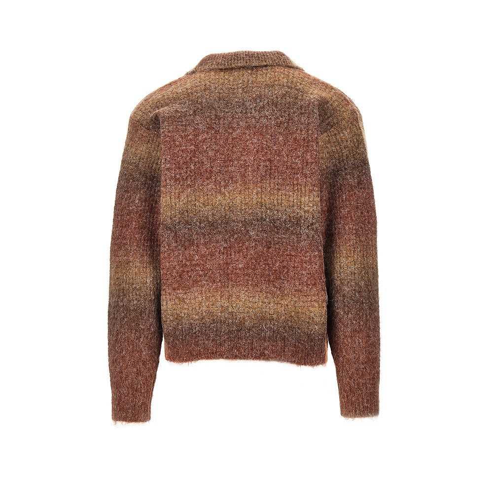 Cardigan con zip 'Anton Gradient'