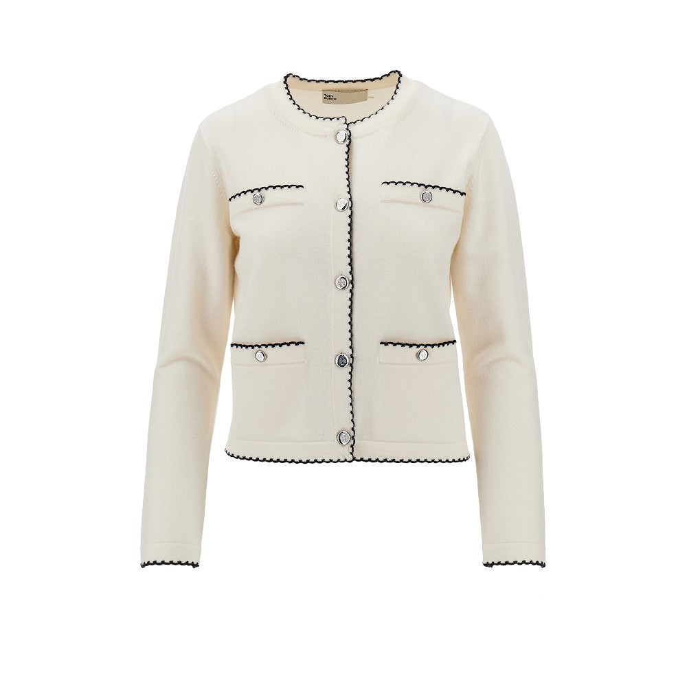 Cardigan 'Kendra' con orli smerlati