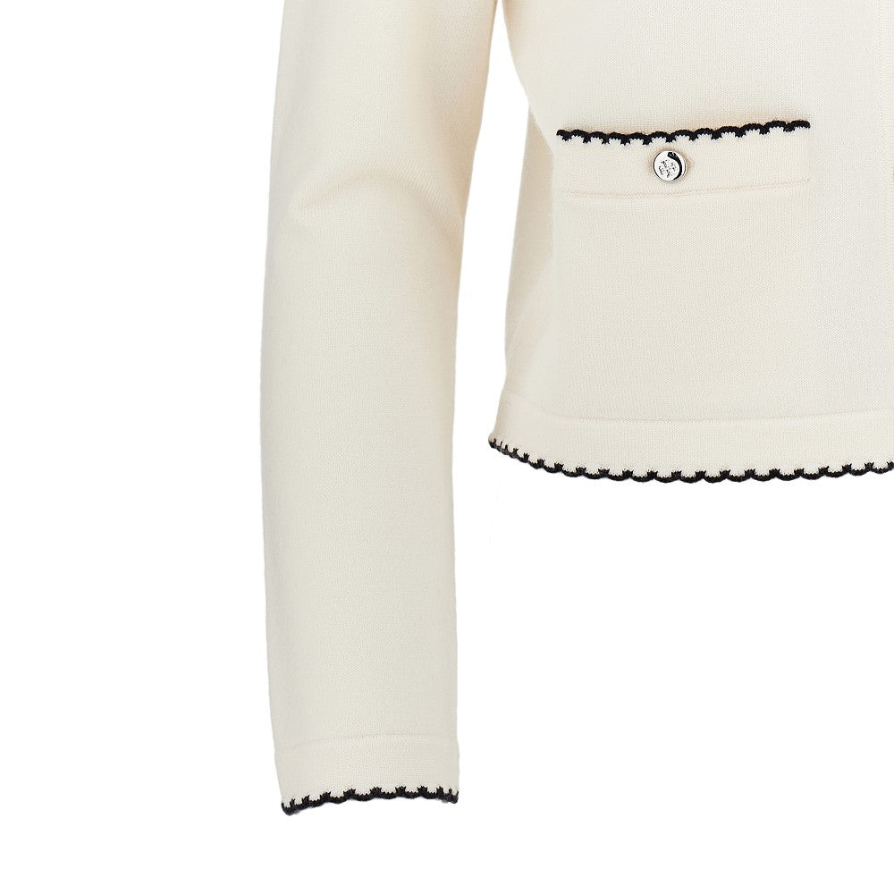Cardigan 'Kendra' con orli smerlati