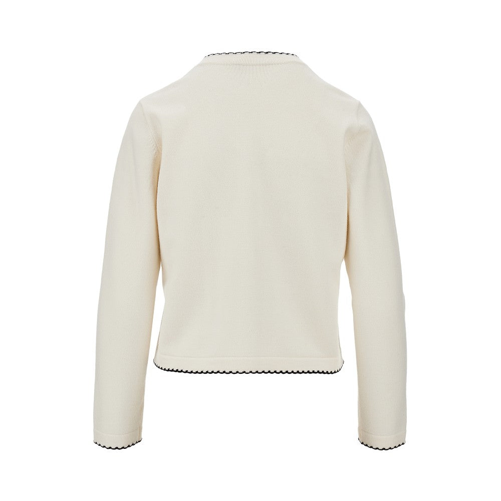 Cardigan 'Kendra' con orli smerlati