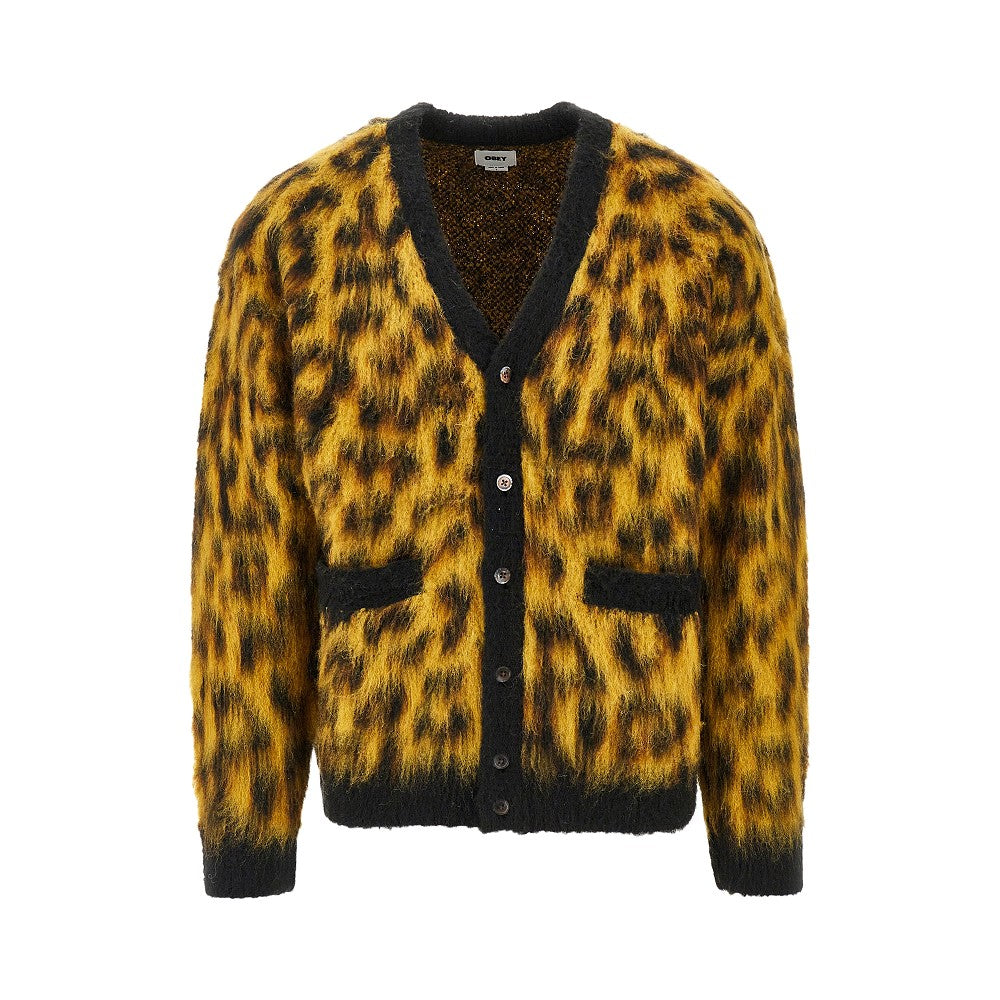 'Patron' leopard-motif cardigan