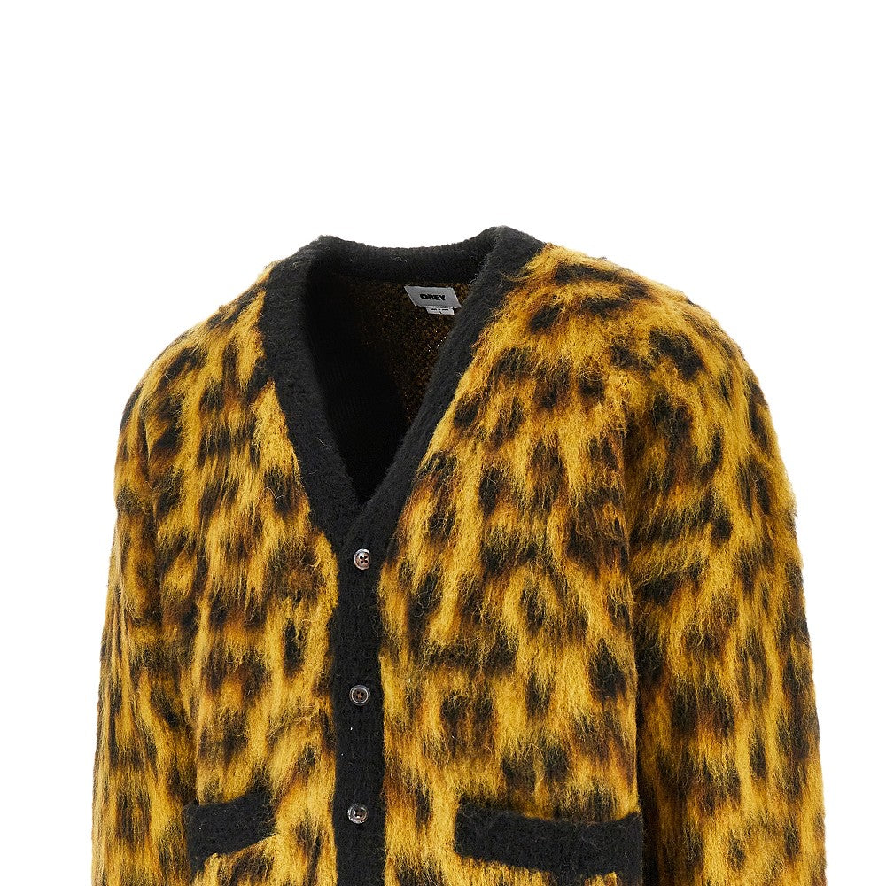 'Patron' leopard-motif cardigan