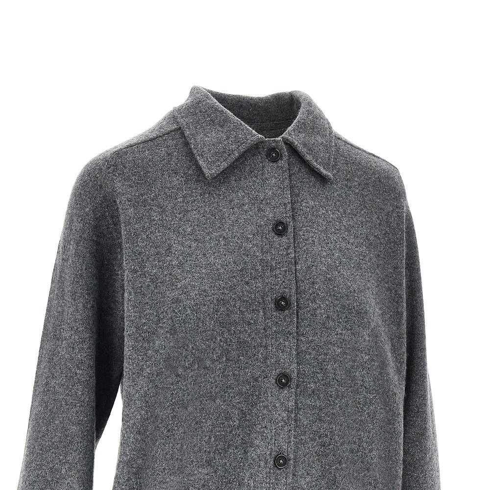 Cardigan in cachemire con colletto