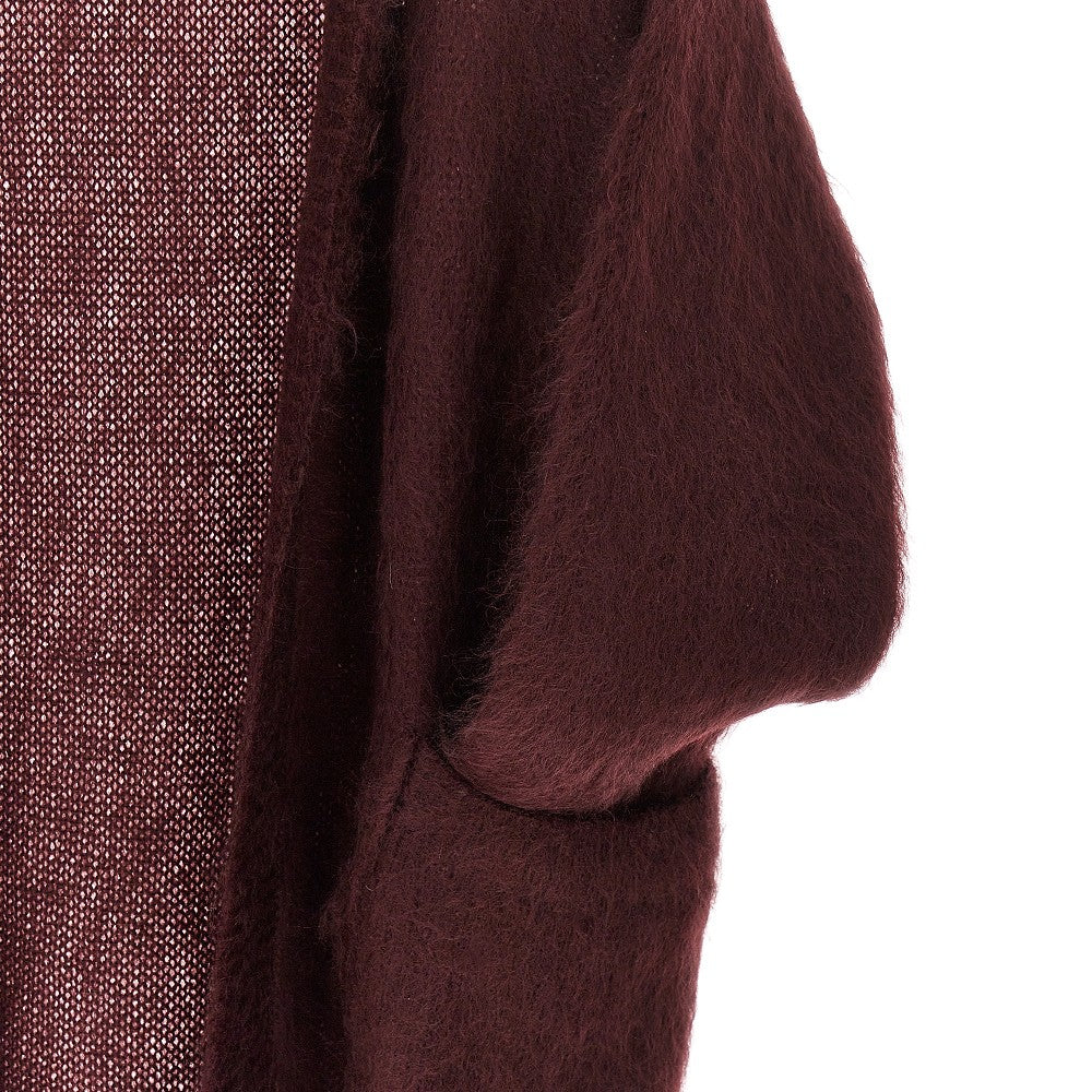 Mohair blend oversized cardigan