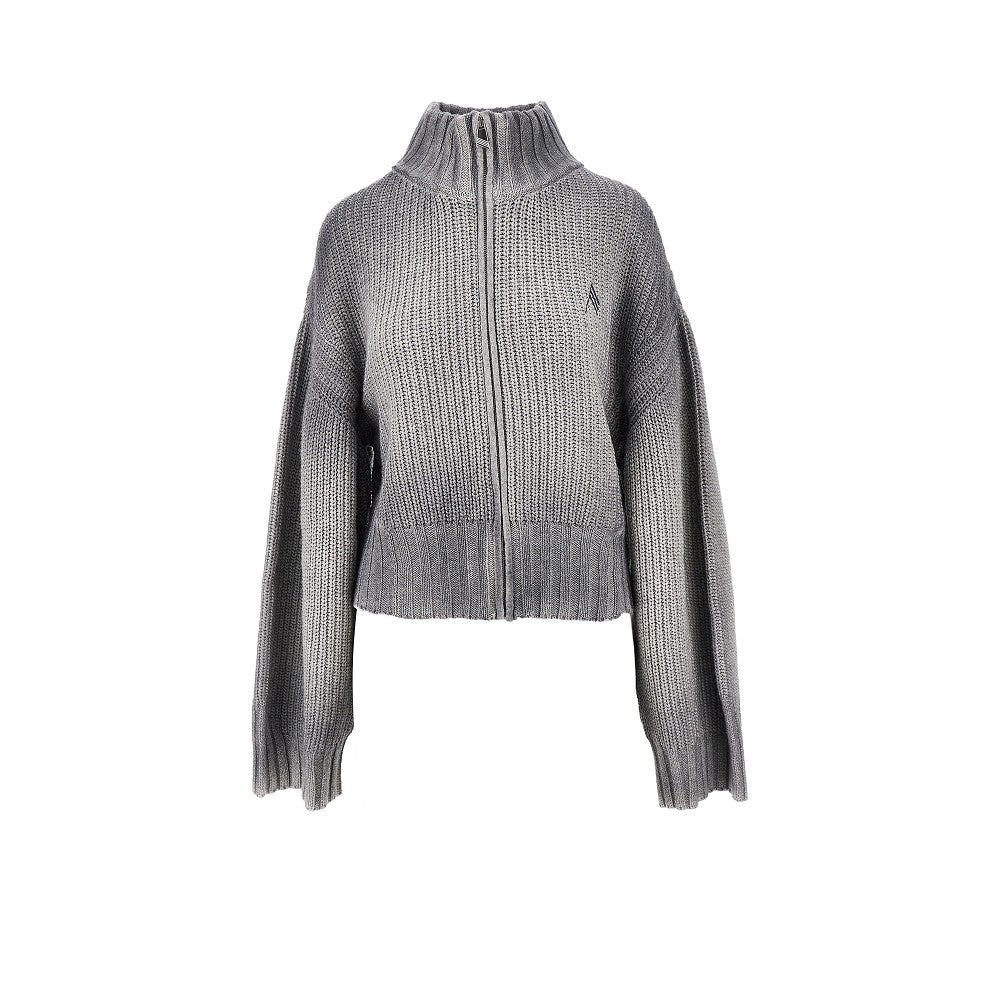 Faded wool and cashmere cardigan