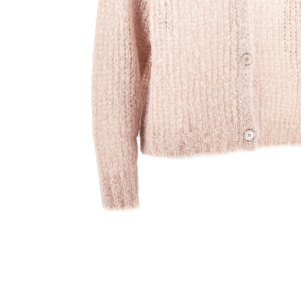 Mohair-blend cardigan