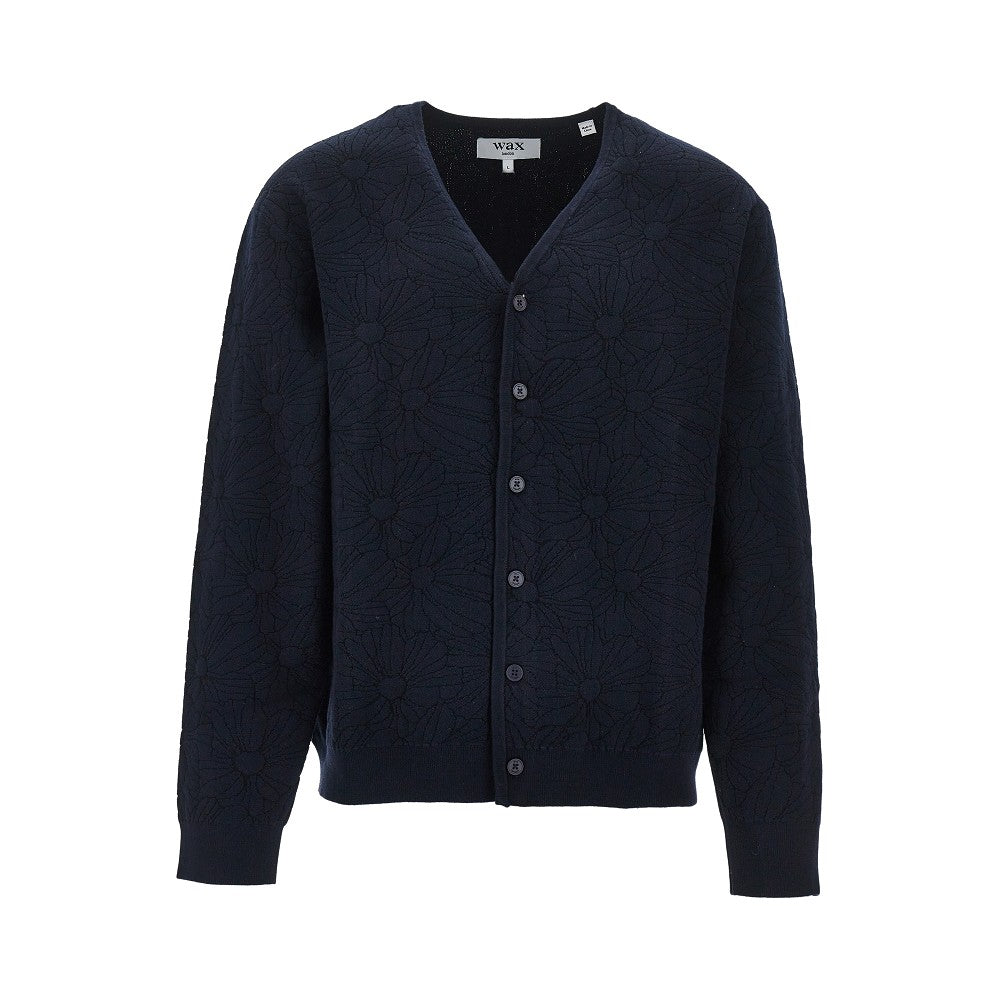 'Alban' jacquard knit cardigan