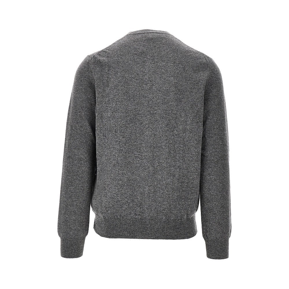 Cardigan in lana con patch Cuore