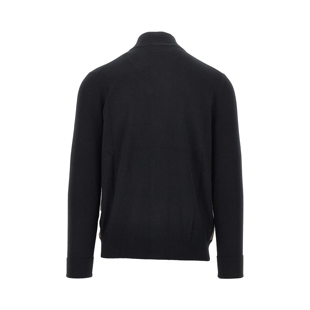 Cardigan in cachemire a rombi