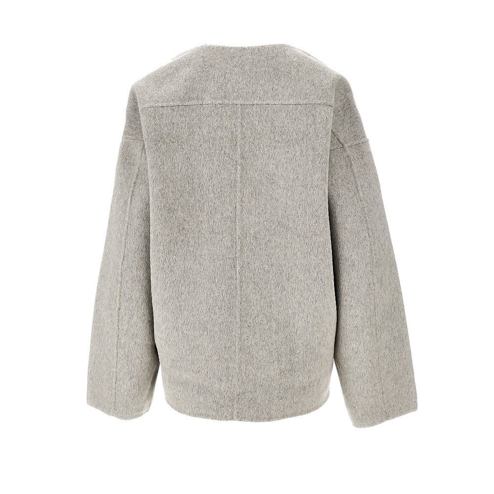 Double collarless jacket