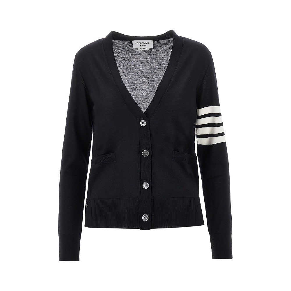 Cardigan in lana '4 Bar'