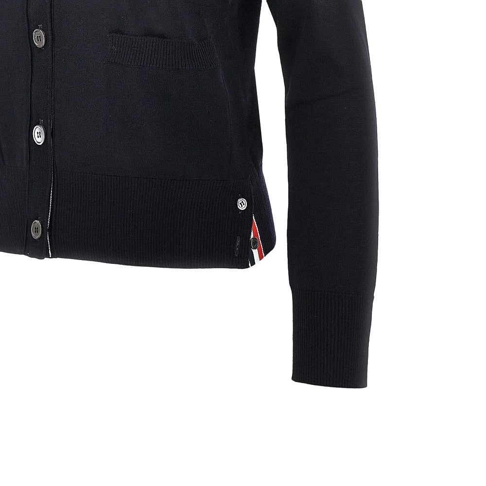 Cardigan in lana '4 Bar'