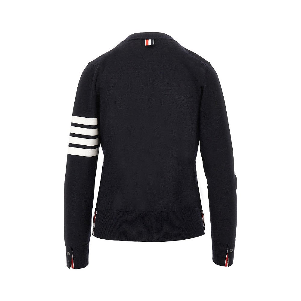 Cardigan in lana '4 Bar'