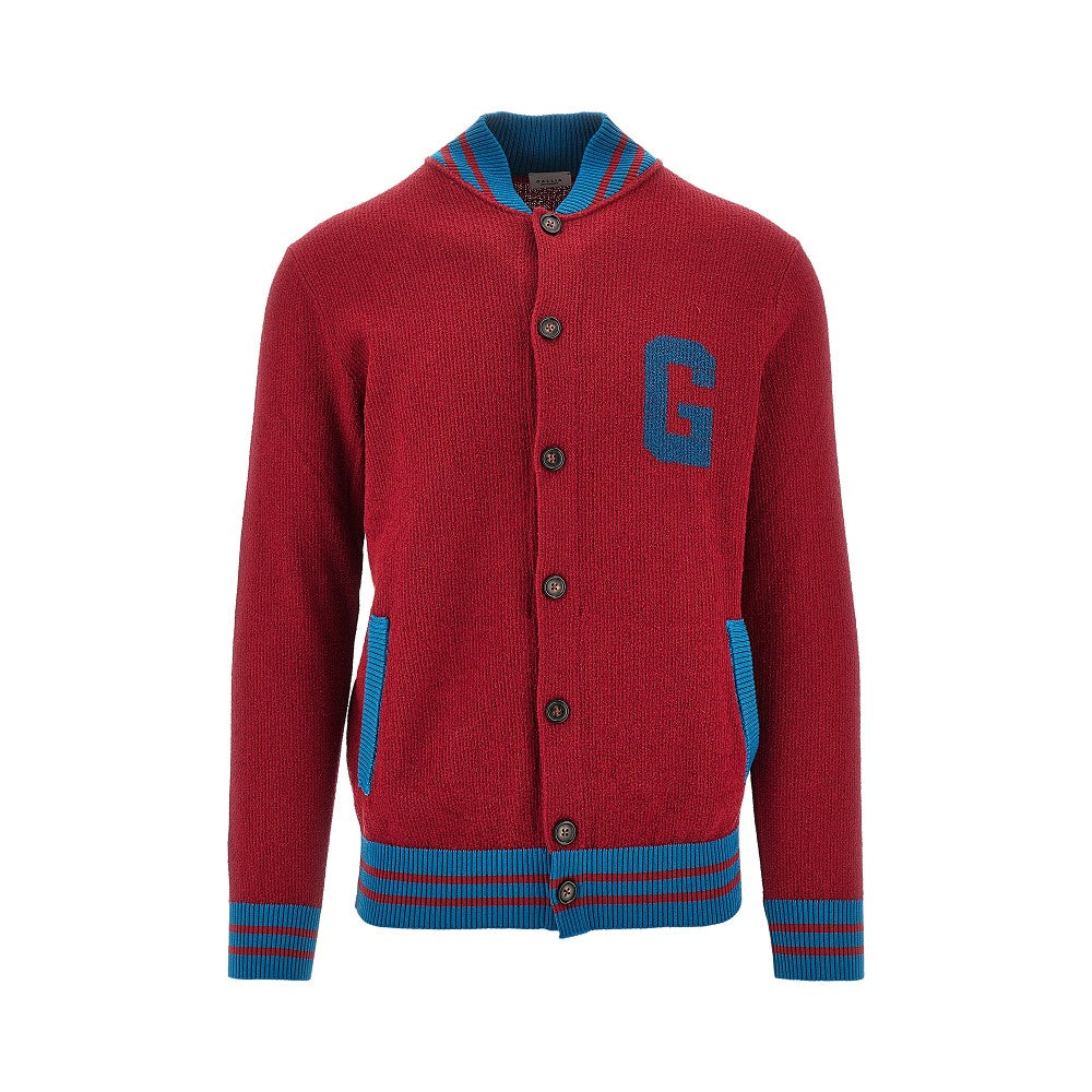 Cardigan College in cotone bouclé