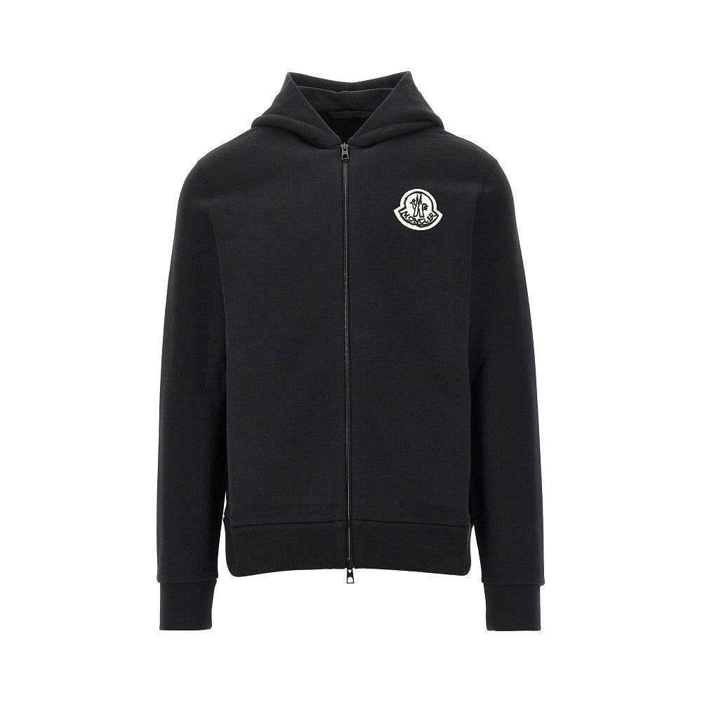 Felpa full-zip con patch logo