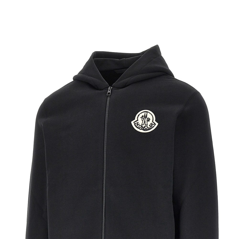 Felpa full-zip con patch logo