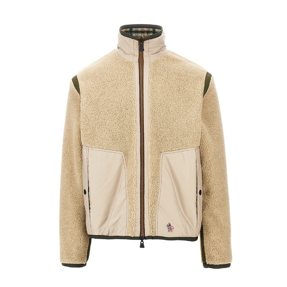 Teddy fabric reversible jacket