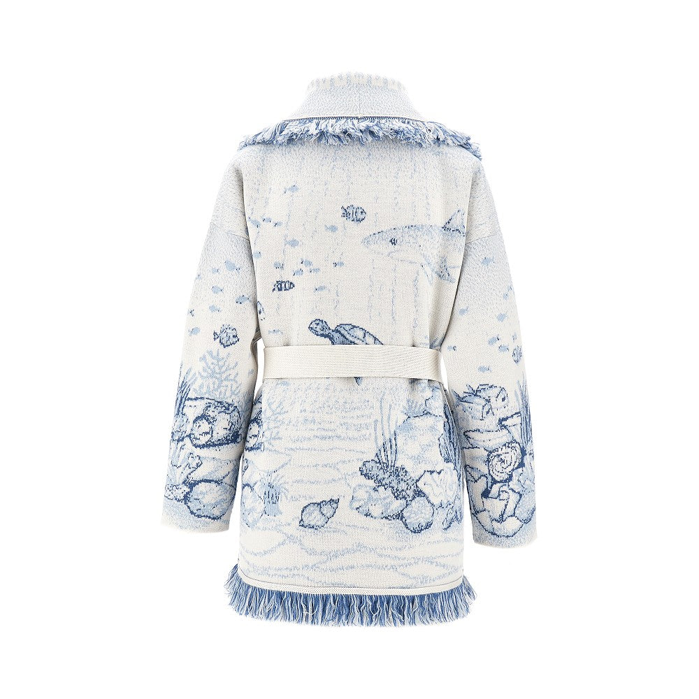 Cardigan in misto lana 'Deep in the ocean'