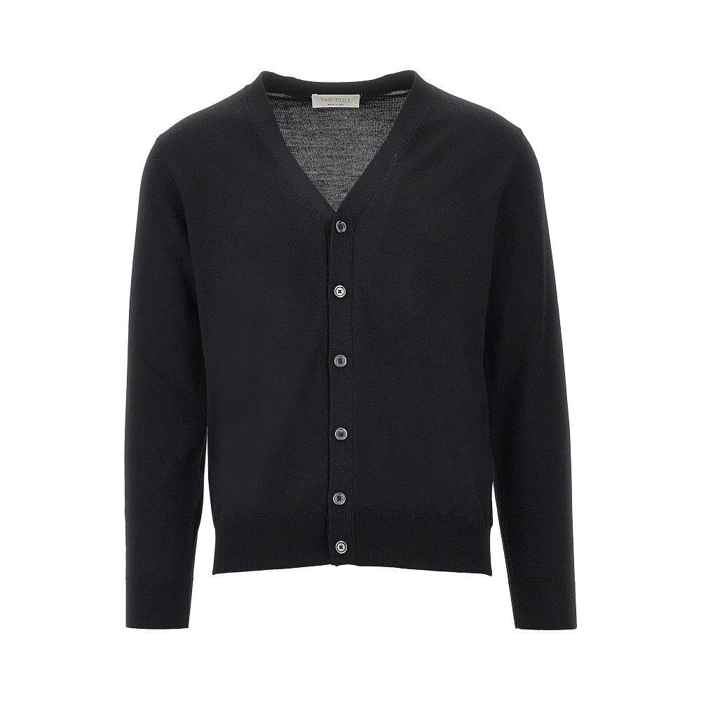 Merino wool knitted cardigan