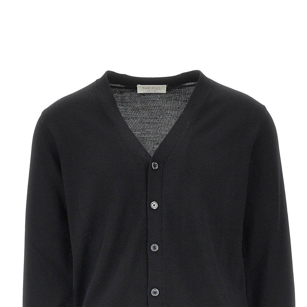 Merino wool knitted cardigan
