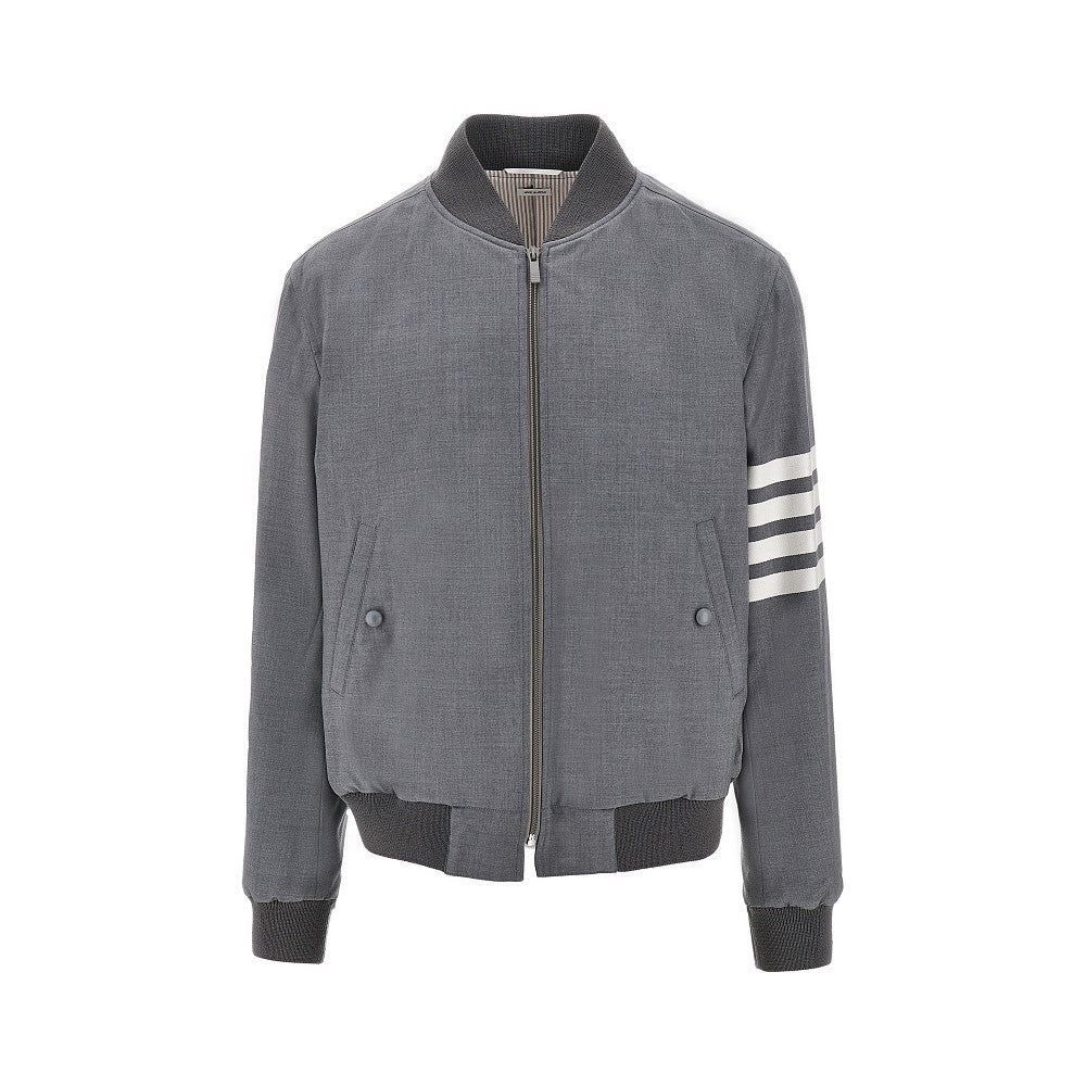 Blouson 'Plain Weave 4-Bar' in lana