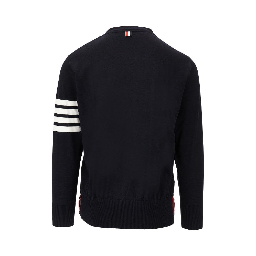 Cardigan in lana '4 Bar'