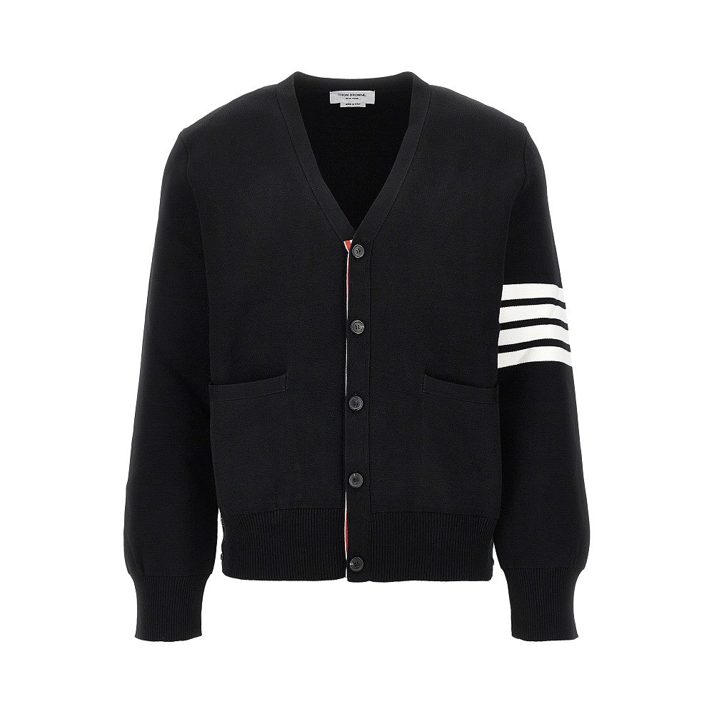 Cardigan in cotone con dettaglio 4 Bar