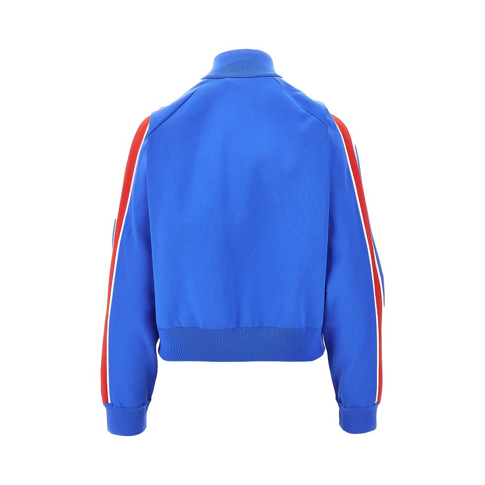 Felpa full-zip in maglia tecnica