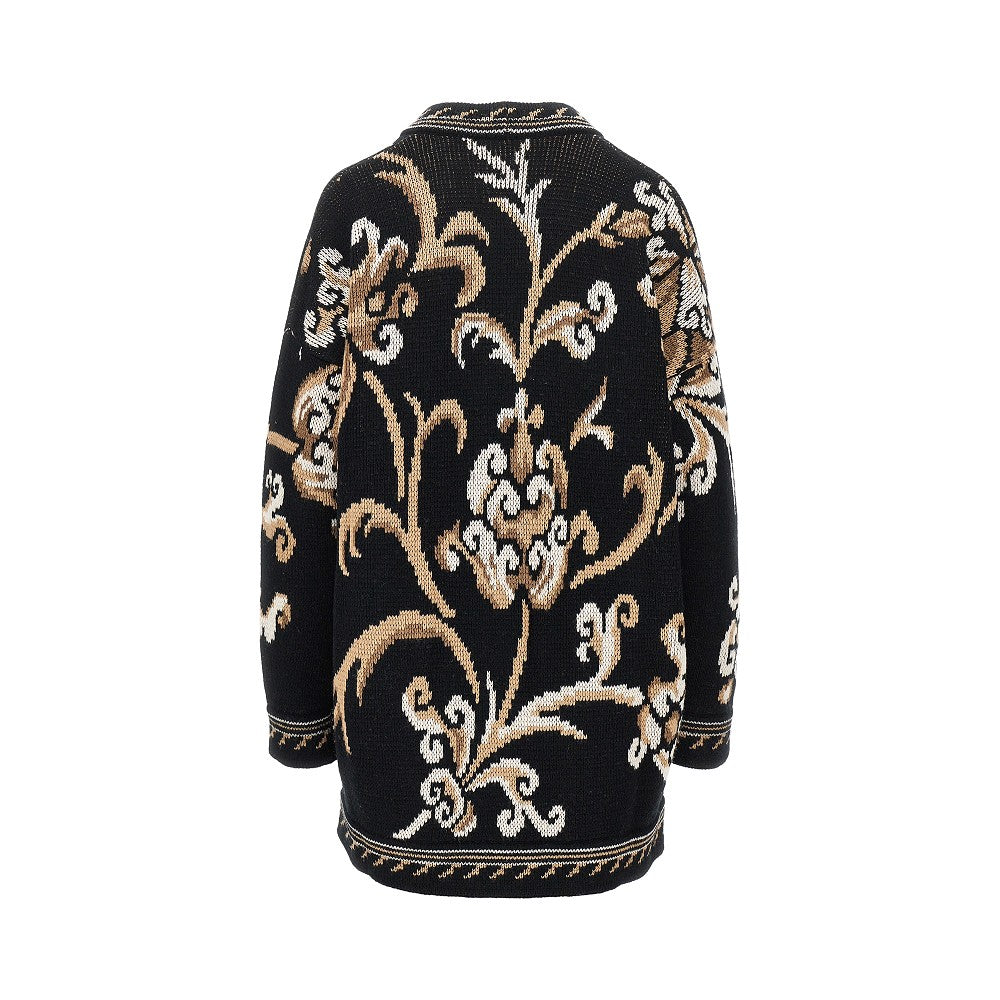Cardigan in lana jacquard