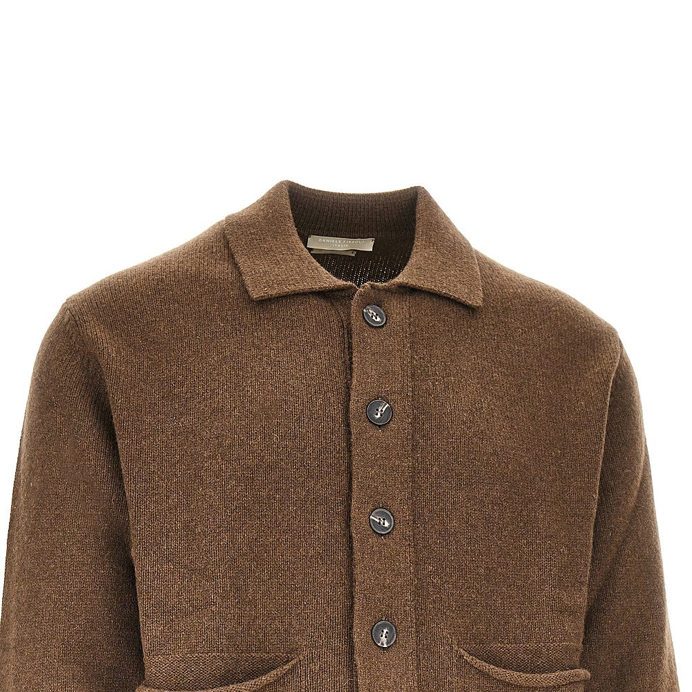 Upcycled cashmere cardigan