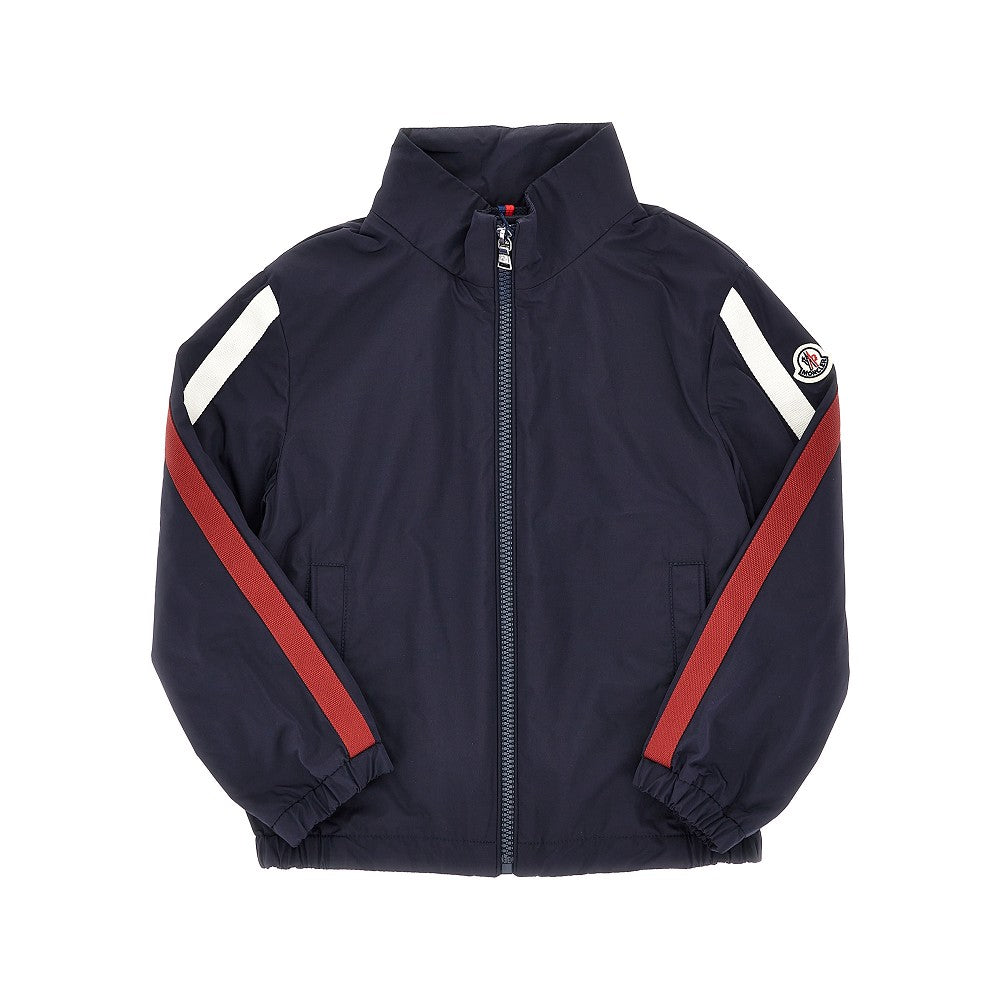 Giacca in nylon con patch logo