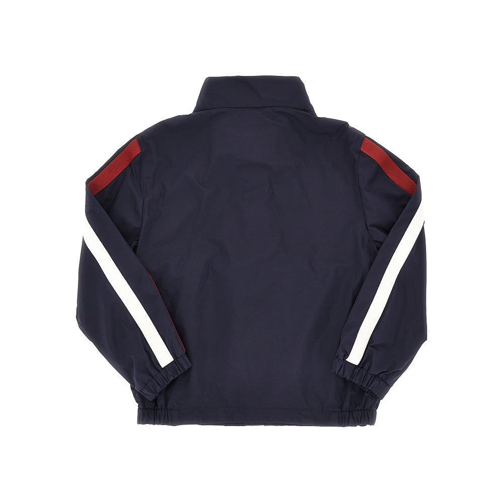 Giacca in nylon con patch logo