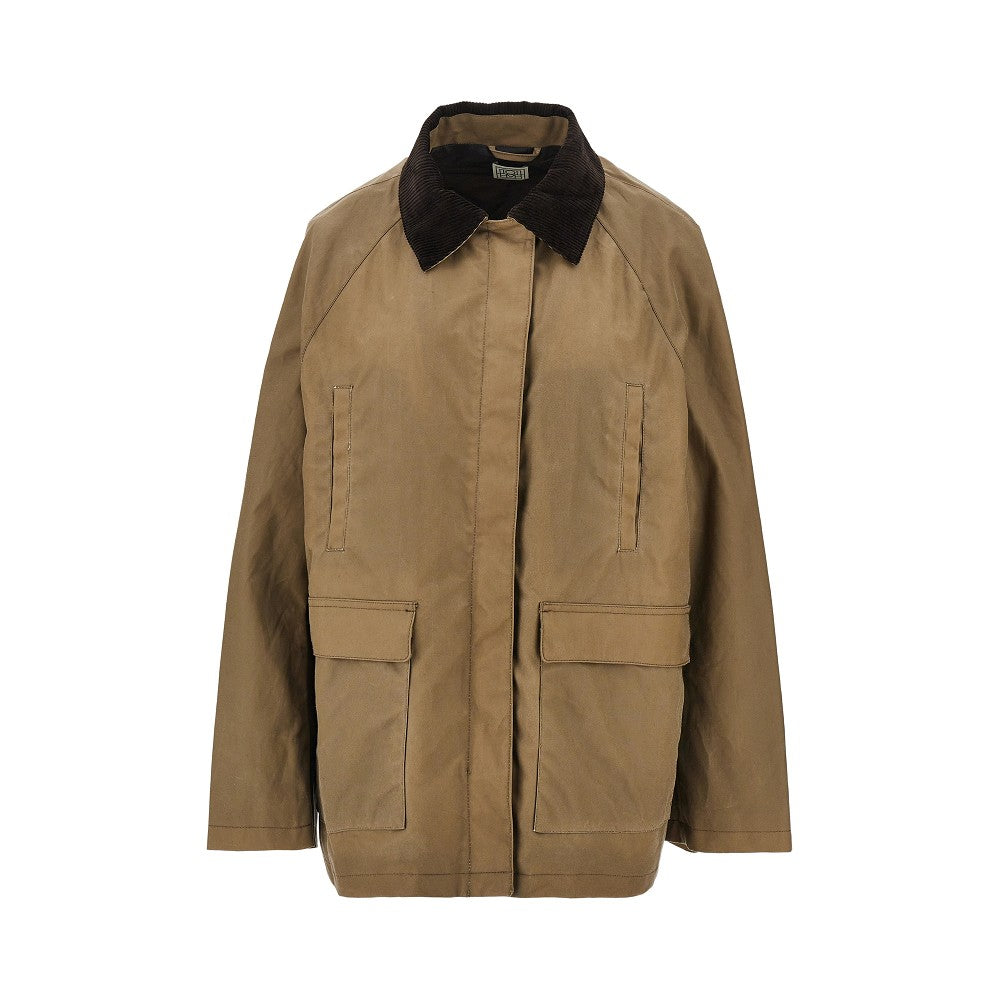 Waxed cotton country jacket