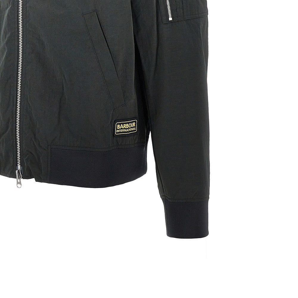 'Fenton' technical fabric bomber jacket