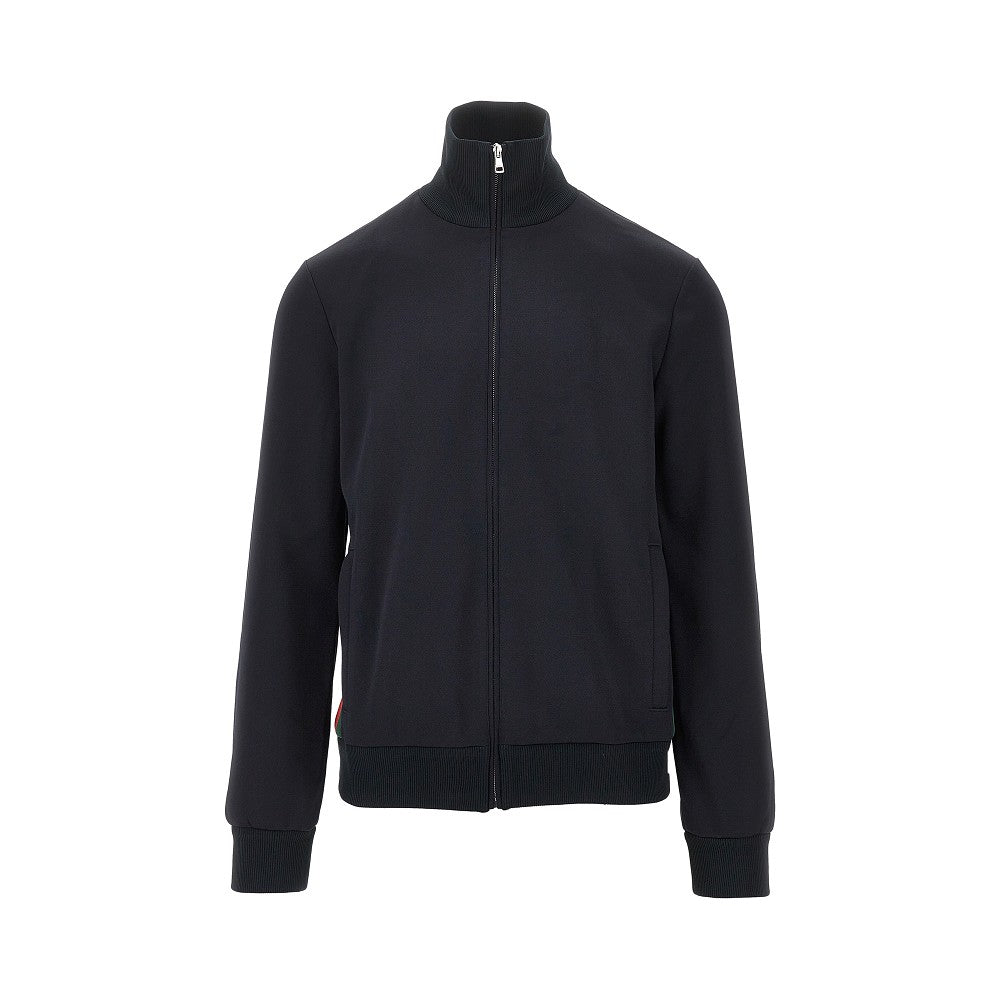 Technical jersey track jacket with Web motif