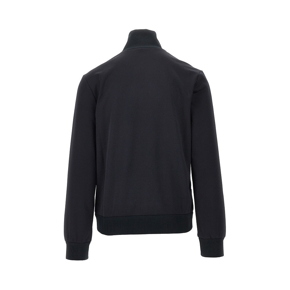 Track jacket in jersey tecnico con motivo Web