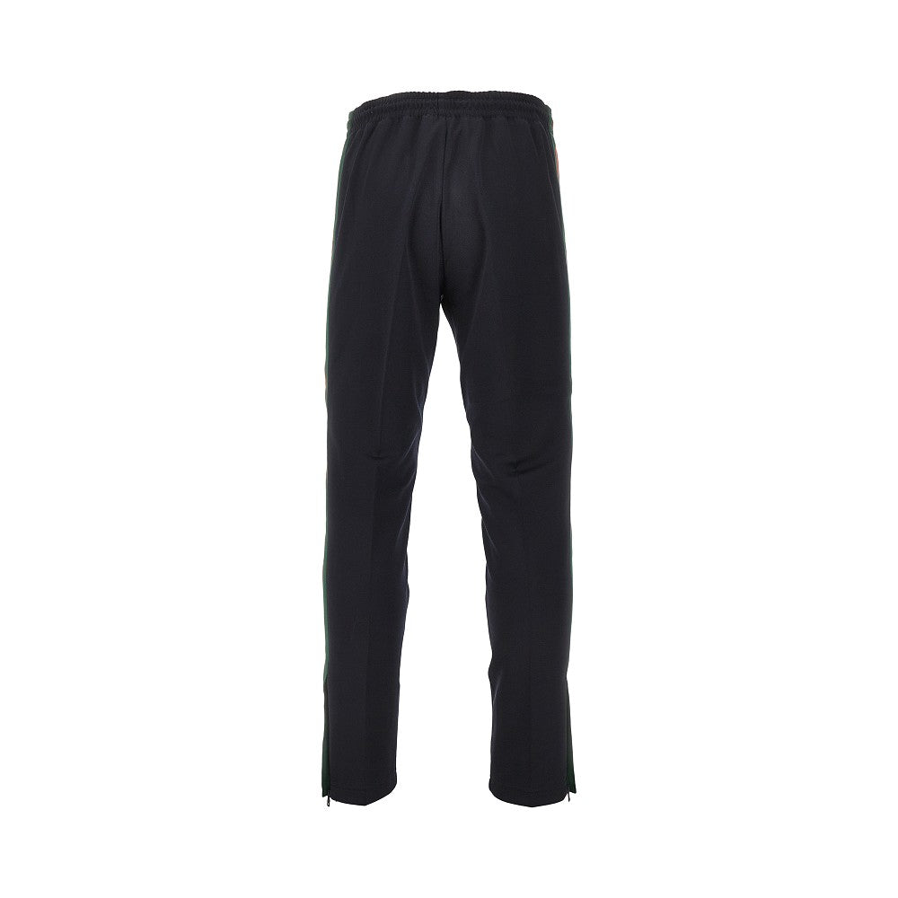 Track pants in jersey tecnico con bande Web