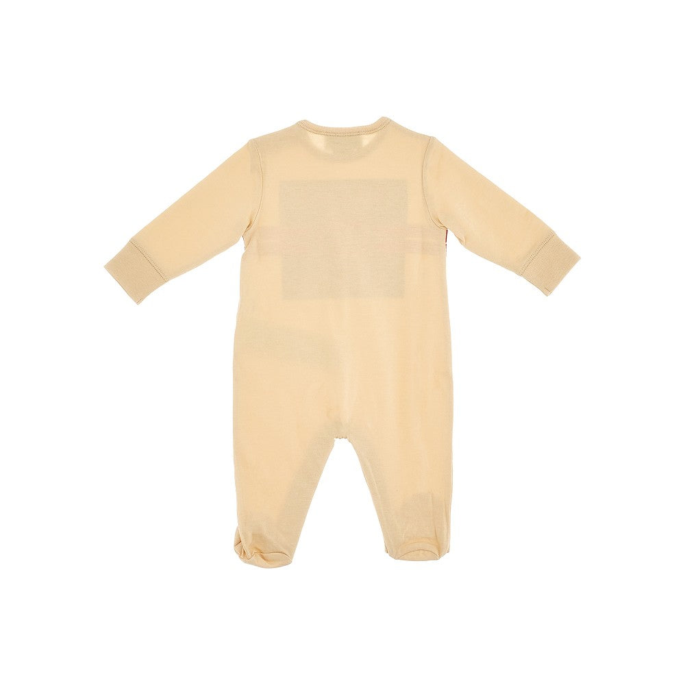 Cotton baby tracksuit with logo print