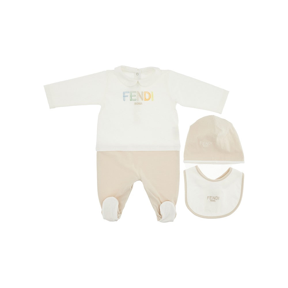Cotton jersey three-piece set